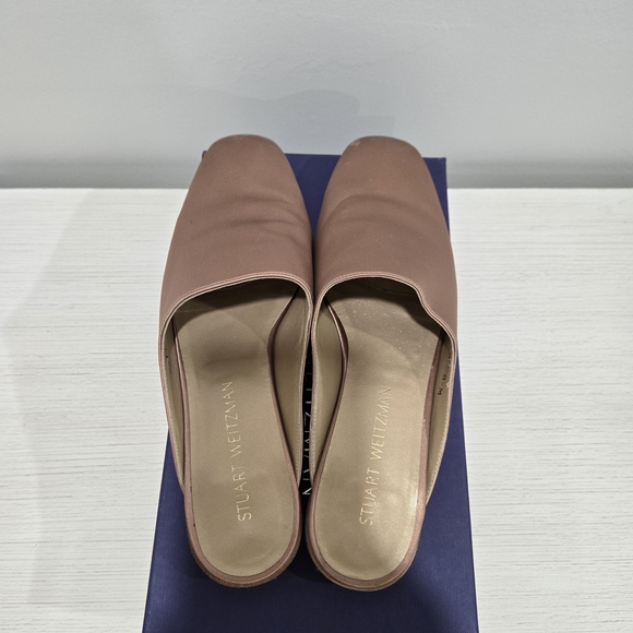 Stuart Weitzman Mulearky Satin Mules - Picture 3 of 9